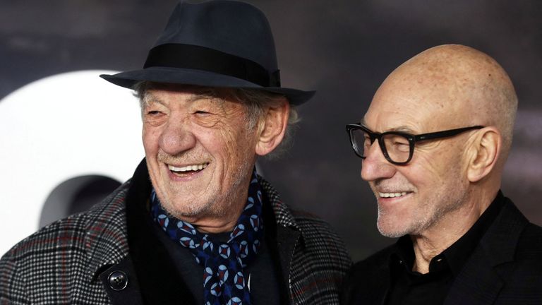Sir Ian McKellen and Sir Patrick Stewart's friendship spanned decades. File pic: Reuters
