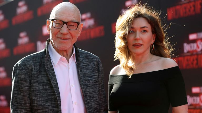 Sir Patrick with his wife Sunny Ozell in 2022. Pic: Reuters