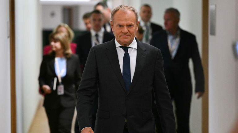 O primeiro-ministro da Polónia, Donald Tusk. Foto: AP
