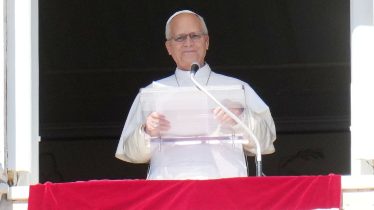 The Pope told worshippers about his condition on Sunday. Pic: AP
