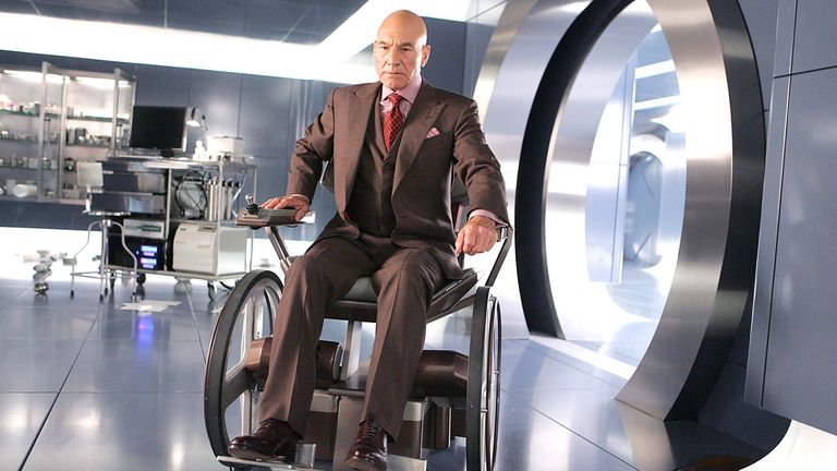 Stewart played Professor Charles Xavier in multiple X-Men films. Pic: Globe Photos/ZUMA Press Wire/Shutterstock