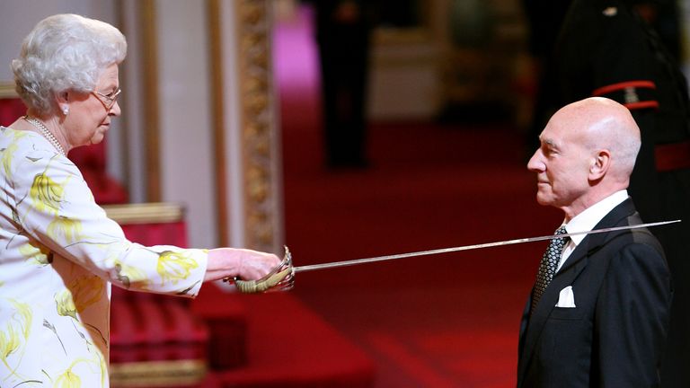 Sir Patrick was knighted in 2010. Pic: PA