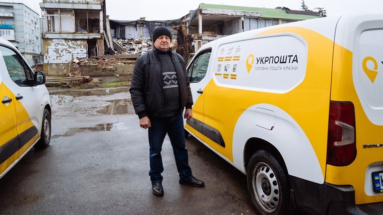 Pic: Maksym Sutkovyi, works for Ukrposhta